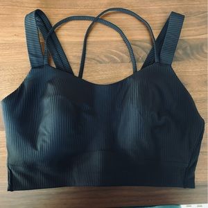 Lululemon Ribbed Like a Cloud Bra D/DD Size 8 Black